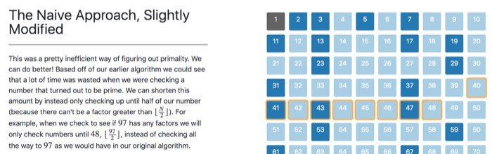 a grid of numbers, some highlighted