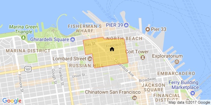 map of labelling a fake sf neighborhood